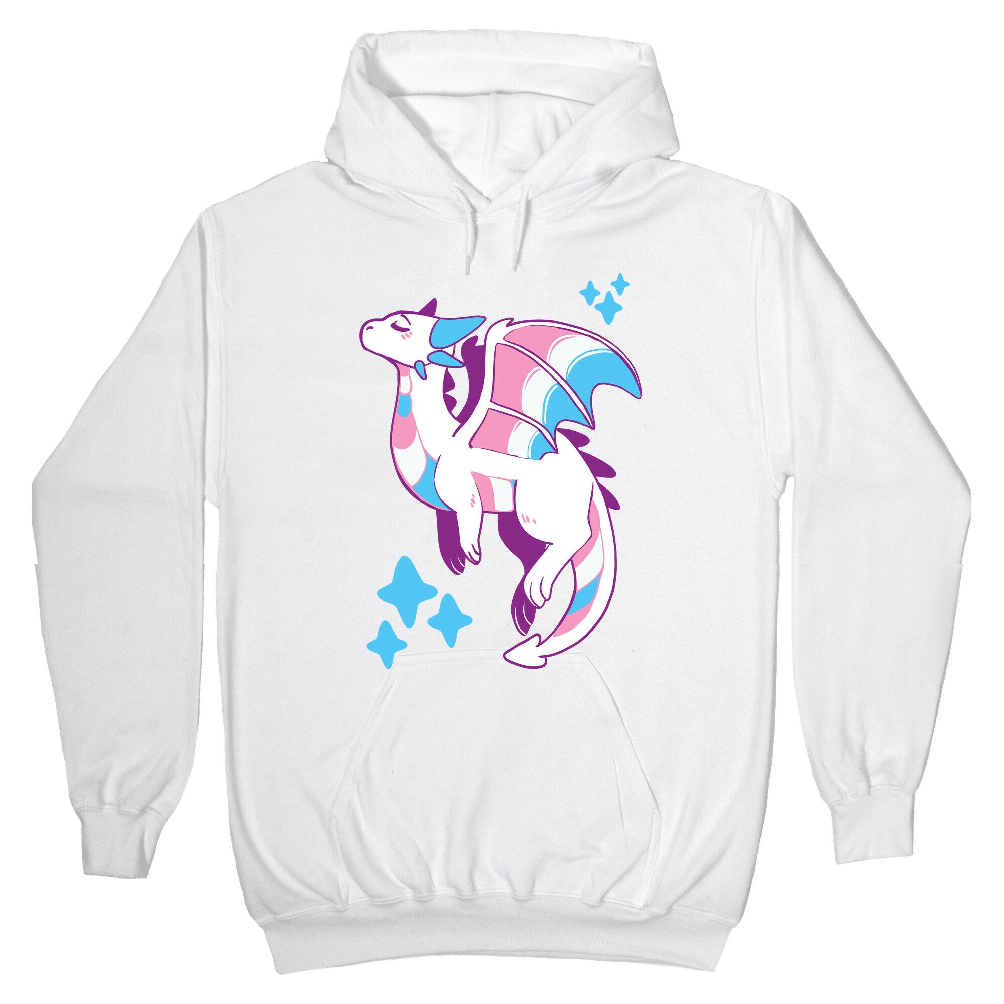 Trans Pride Dragon Hoodie